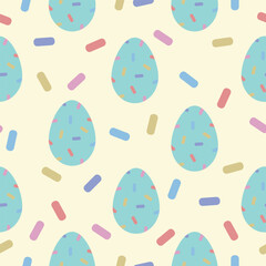 holiday vector colorful easter egg seamless pattern