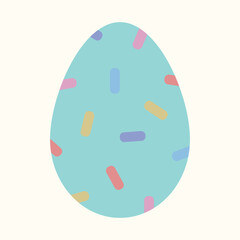 holiday vector colorful easter egg isolated illustration