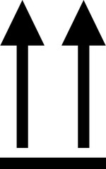 black and white arrow