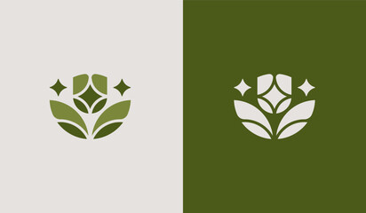 Agriculture Farm Logo Template. Universal creative premium symbol. Vector illustration. Creative Minimal design template. Symbol for Corporate Business Identity