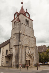 Old roman church in the city of Le Locle in the swiss Jura.