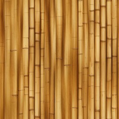 Naklejka premium Seamless Bamboo Pattern Illustration art, generative ai