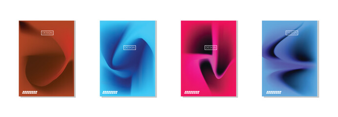 collection of abstract backgrounds with beautiful gradation colors, colorful backgrounds for poster flyer banner backdrop.vertical banner.cool fluid background vector illustration.