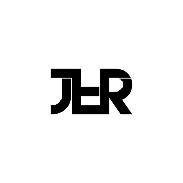 jtr typography letter monogram logo design
