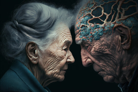Generative Ai representing dementia at old people.	
