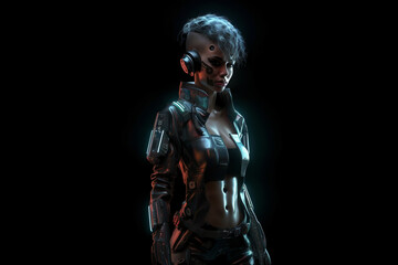 Naklejka premium Cyberpunk Avatar