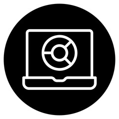 pie chart glyph icon