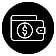 wallet glyph icon