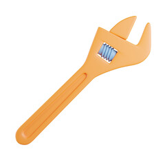Adjustable Wrench 3D Icon