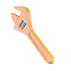 Wrench Tool 3D Icon