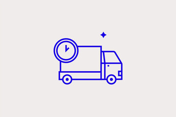 Geometric concept of logistics vector illustration in a flat style for website, mobile app, banner, ui ux design, web design, business, marketing, landing page, infographics, mockup, web development	