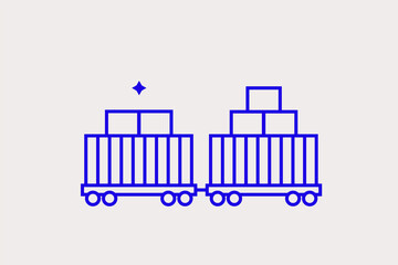 Geometric concept of logistics vector illustration in a flat style for website, mobile app, banner, ui ux design, web design, business, marketing, landing page, infographics, mockup, web development	