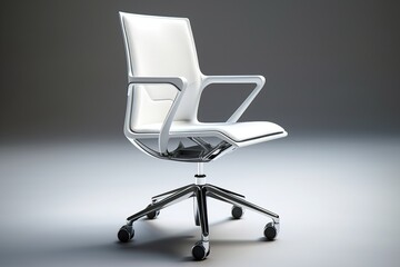 Steelcase Chair Isolated, Office Chair, Fancy White Office Chair 