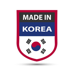 Made in Korea premium vector.  Made in Korean icons