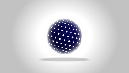 sphere on blue illustration
