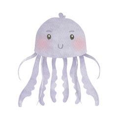 Jellyfish watercolor