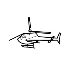 helicopter illustration public service hand drawn organic line 