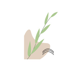 Corner Boho Plant Element