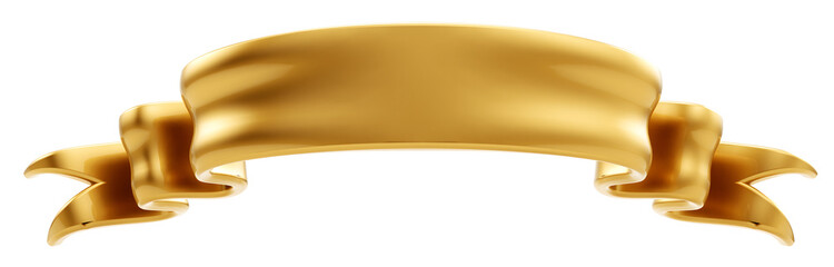 3D gold ribbon
