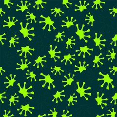 The seamless pattern with frogs footprints. Green frog s footprint isolated on the white background. Animals seamless pattern. Fabric textile print