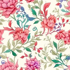 Gordijnen seamless pattern with flowers © Director's Choice
