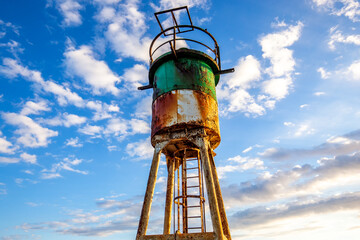 Jetty and lighthouse in Saint-Pierre, La Reunion island