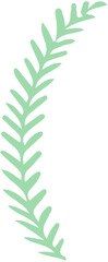 Green laurel wreath  icon