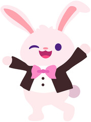 Rabbit Magician Flat lcon