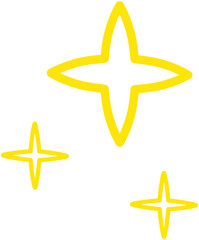 Bright Sparkles Line Doodle