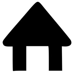 black and white of icon shape
