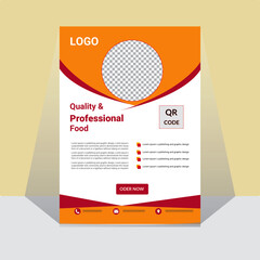 Creative business flyer or poster design template. Modern presentation Flyer design with company logo. creative Flyer design template. 