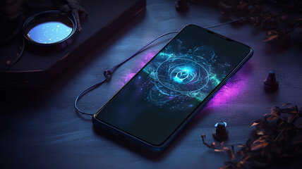 Exciting banner ad audiobook concept paranormal in space 