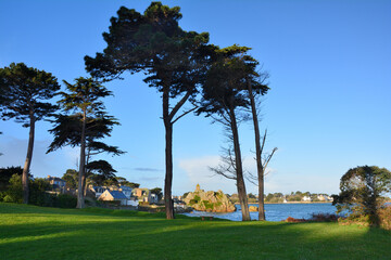 Paysage de mer à Port-Blanc Penvénan en Bretagne - France