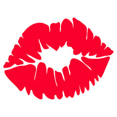 Red Sexy Heart Lips
