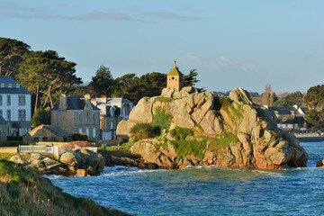 Paysage de mer à Port-Blanc Penvénan en Bretagne - France
