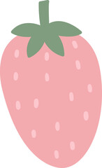 Healthy Fruit hand drawn design in pastel colors