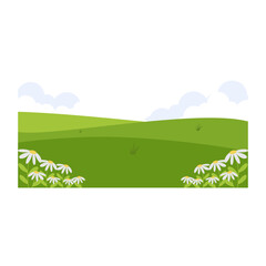 Green Field Illustration