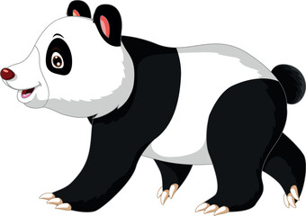 Cute Panda Cartoon Posing