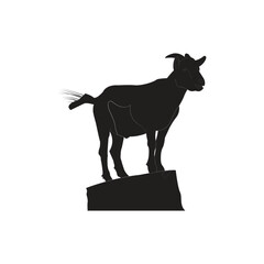 a nice  silhouettes goat black