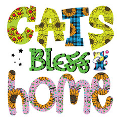 Cat Sublimation Design