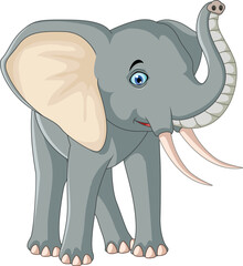 Elephant Cartoon Posing