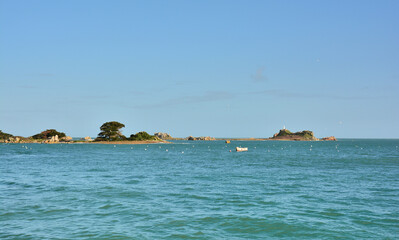 Paysage de mer à Port-Blanc Penvénan en Bretagne - France