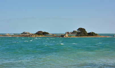 Fototapeta premium Paysage de mer à Port-Blanc Penvénan en Bretagne - France