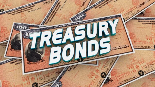 Treasury Bonds Federal Government Money Safe Investment Notes 3d Animation