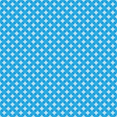 Seamless geometric pattern of squares and lines in blue colors for texture, textiles, banners and simple backgrounds