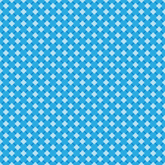 Seamless geometric pattern of squares and lines in blue colors for texture, textiles, banners and simple backgrounds