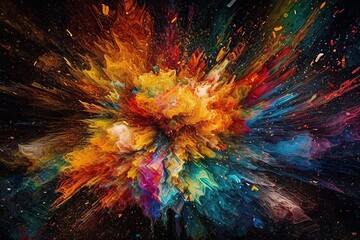 Paint Explosion Splatter Splash Wallpaper