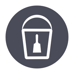 brush, roller, paint cans. Painting and restoration.