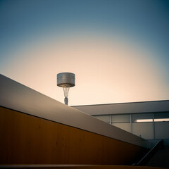 Otherworldly architecture, building, strange sky, generative AI