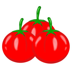 tomato isolated on white background